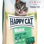 غذای خشک گربه مینکاس پرفکت میکس هپی کت (وزن 10KG)    MINKAS PERFECT MIX_HAPPYCAT