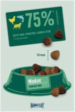 غذای خشک گربه مینکاس پرفکت میکس هپی کت (وزن 1KG-فله-زیپ کیپ) MINKAS PERFECT MIX_HAPPYCAT - Image 2