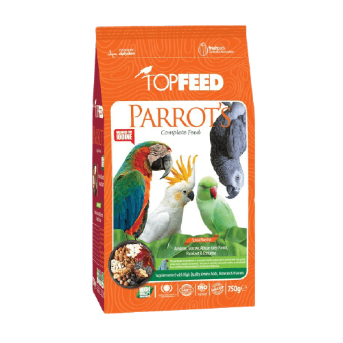 غذای خشک طوطی سانان تاپ فید مدل Parrot Complete Feed وزن 750 گرم