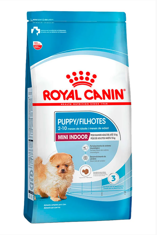 غذای خشک توله سگ مینی ایندور پاپی رویال کنین (وزن 1.5KG)   MINI INDOOR (PUPPY)_ROYAL CANIN