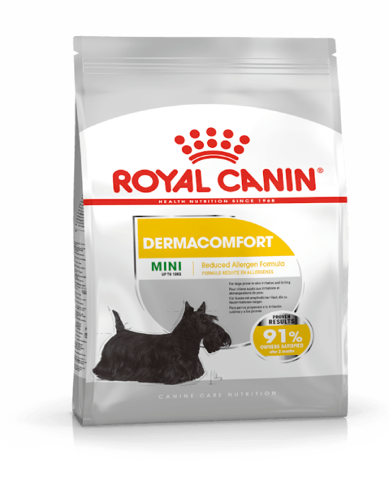 غذای خشک سگ مینی درماکامفورت رویال کنین (وزن 3KG)    DERMACOMFORT-MINI-ROYAL CANIN