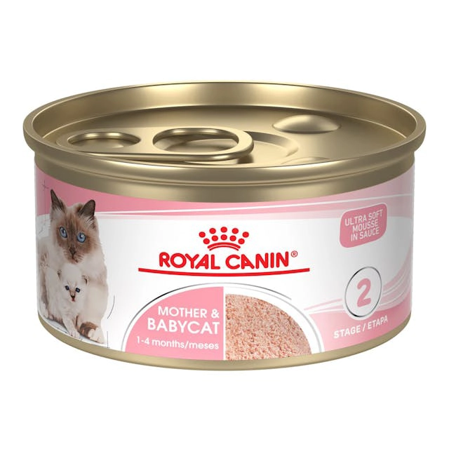 کنسرو گربه مادر اند بیبی کت رویال کنین (وزن 195G)    MOTHER & BABYCAT_ROYAL CANIN