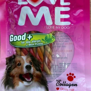 تشویقی سگ لاومی مدل دورپیچ گوشت گوساله و جگر