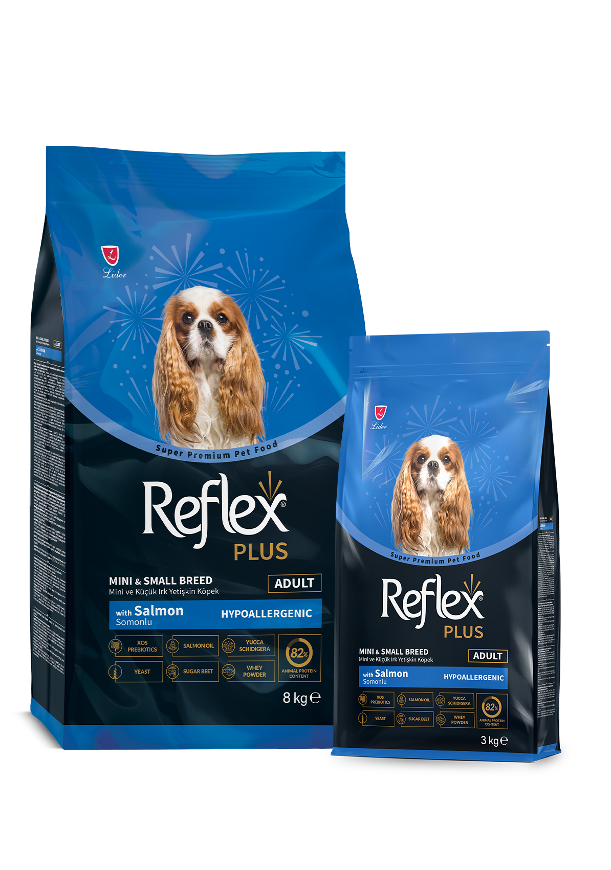 غذای خشک سگ اسمال برید رفلکس پلاس (وزن 3KG)     Mini & Small Breed Adult Salmon_REFLEX PLUS
