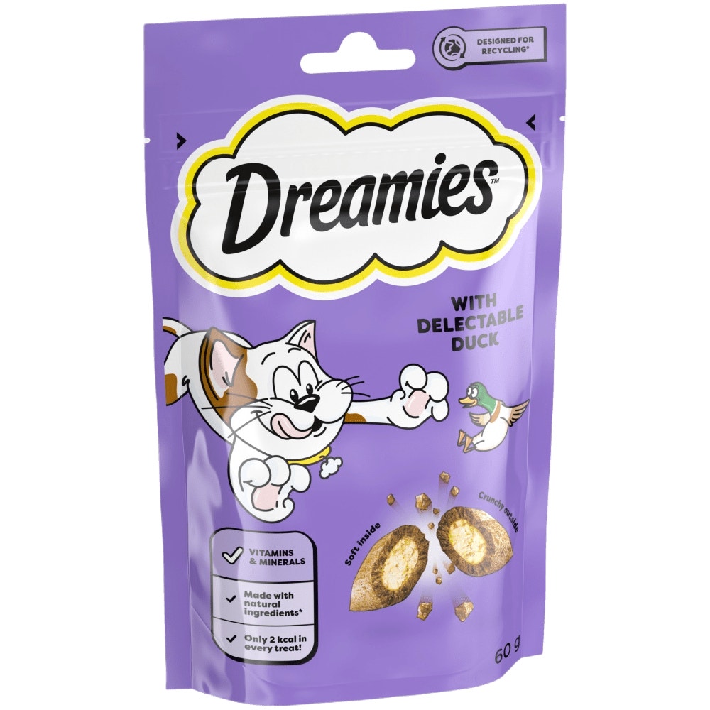 تشویقی گربه دریمیز با طعم اردک    Dreamies